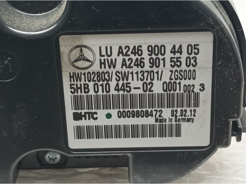 Recambio de mando climatizador para mercedes-benz clase b (w246) b 180 cdi be (246.200) referencia OEM IAM A2469004405 5HB010445
