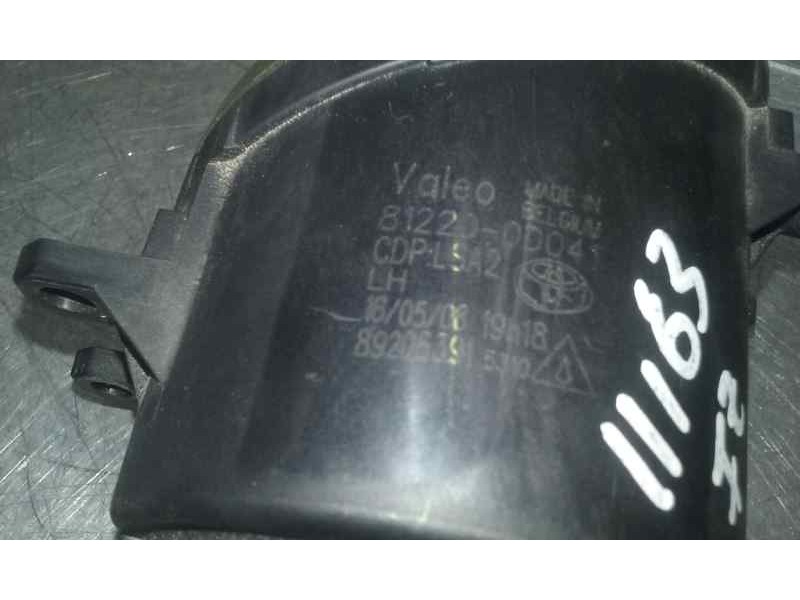 Recambio de faro antiniebla izquierdo para toyota auris luna referencia OEM IAM 89206391 81220 VALEO