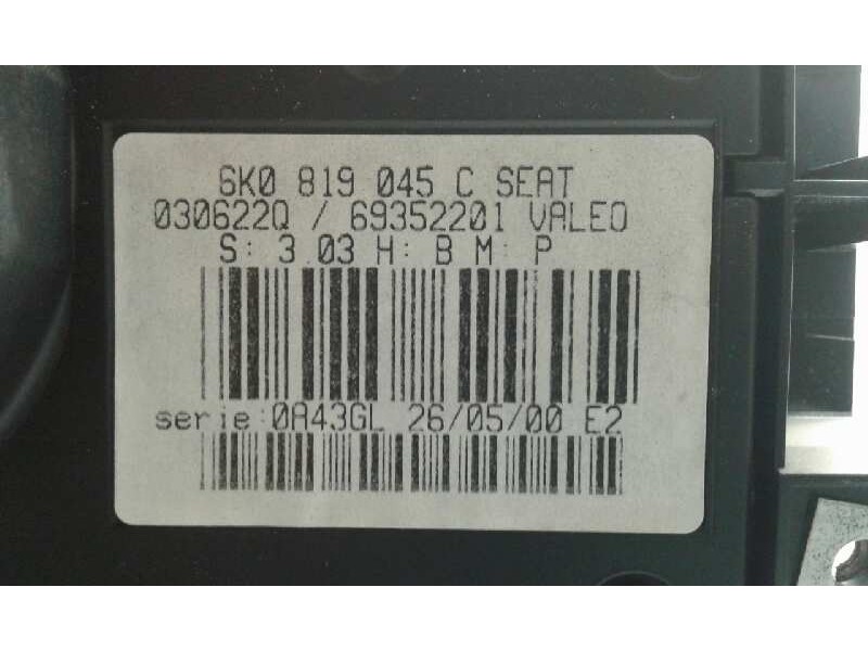 Recambio de mando calefaccion / aire acondicionado para seat cordoba berlina (6k2) 1.9 sdi referencia OEM IAM 6K0819045C 1000002