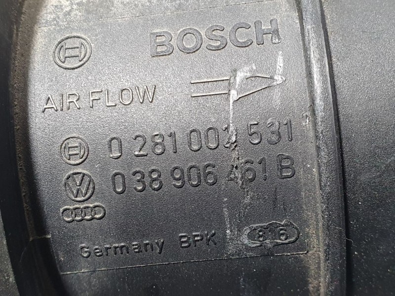 Recambio de caudalimetro para volkswagen caddy ka/kb (2k) kombi referencia OEM IAM 038906461B 0281002531 BOSCH