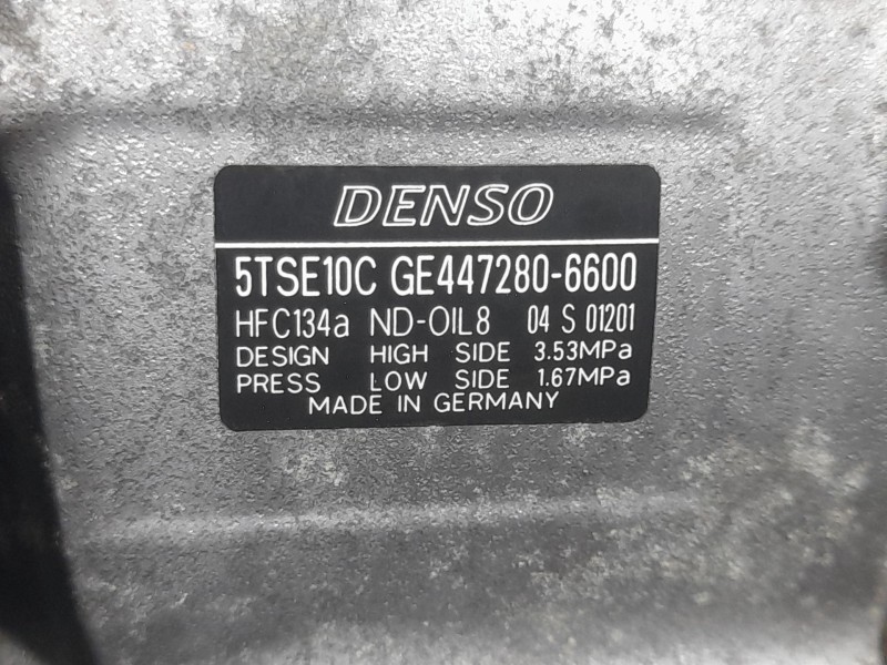 Recambio de compresor aire acondicionado para toyota auris (_e18_) 1.4 d-4d (nde180_) referencia OEM IAM 4472806600 5TSE10C DENS