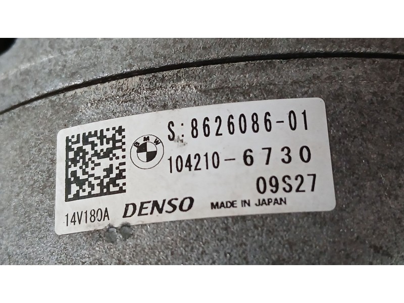 Recambio de alternador para bmw 1 (f20) 116 d referencia OEM IAM 8626086 DENSO 1042106730