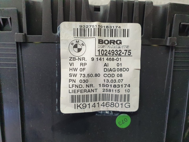 Recambio de cuadro instrumentos para bmw serie 1 berlina (e81/e87) 116i referencia OEM IAM 914146801 102493275 