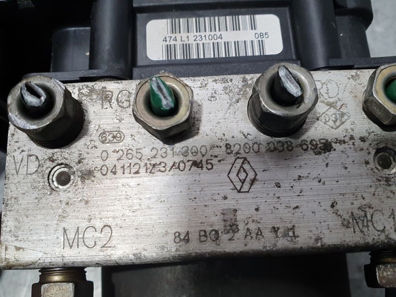 Recambio de abs para renault megane ii familiar 1.9 dci diesel referencia OEM IAM 8200038695 0265231300 BOSCH