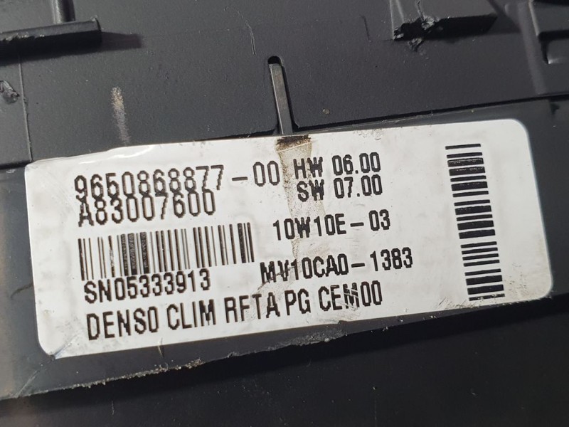 Recambio de mando climatizador para citroën c4 picasso avatar referencia OEM IAM 9650868877 A83007600 DENSO LADO DERECHO