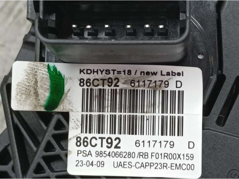 Recambio de potenciometro pedal para peugeot 308 allure referencia OEM IAM 9854066280 6117179D 