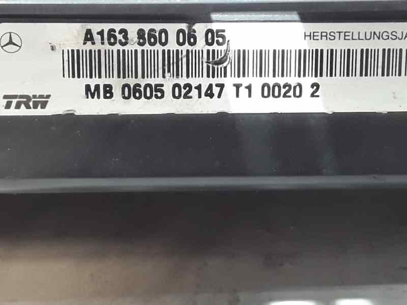 Recambio de airbag lateral trasero derecho para mercedes-benz clase m (w163) 270 cdi (163.113) referencia OEM IAM A1638600605  