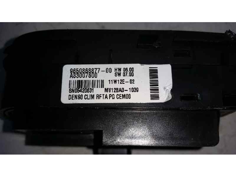 Recambio de mando climatizador para citroën c4 picasso exclusive referencia OEM IAM 9650868877  DENSO