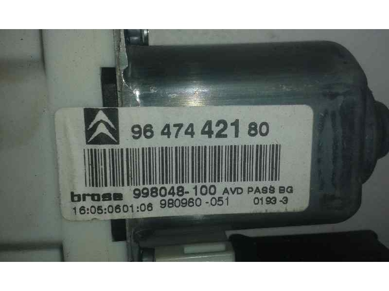 Recambio de motor elevalunas delantero derecho para citroën c4 coupe collection referencia OEM IAM 9647442180  ELECTRICO
