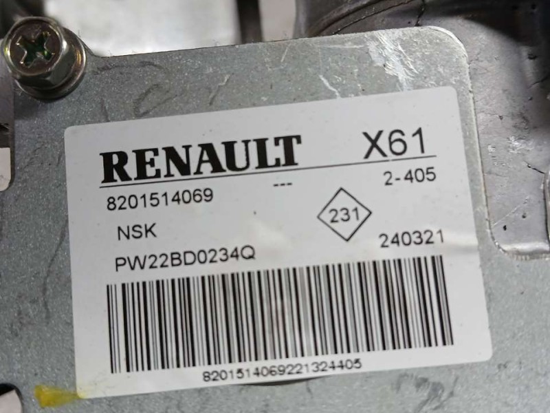 Recambio de columna direccion para renault kangoo profesional referencia OEM IAM 8201514069 PW22BD0234Q NSK ELECTRO-MECANICA