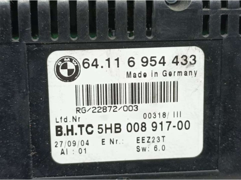Recambio de mando climatizador para mini mini (r50,r53) one referencia OEM IAM 64116954433 5HB00891700 