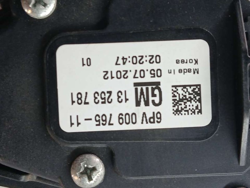 Recambio de potenciometro pedal para chevrolet orlando ltz referencia OEM IAM 13253781 6PV009765 