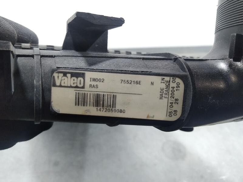 Recambio de intercooler para fiat scudo (222) 2.0 16v jtd elx kombi (7 sitze) referencia OEM IAM 1472059080 755216e valeo