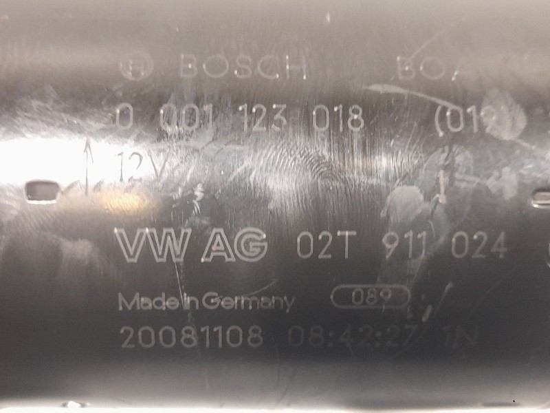 Recambio de motor arranque para volkswagen polo iv (9n_, 9a_) 1.4 tdi referencia OEM IAM 02T911024 0001123018 BOSCH