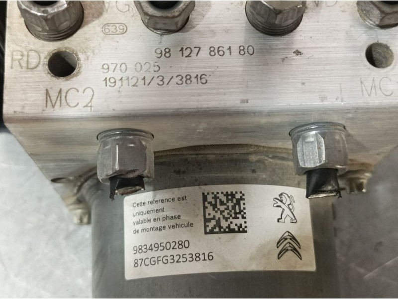 Recambio de abs para citroën berlingo feel xl referencia OEM IAM 9812786180 970025 