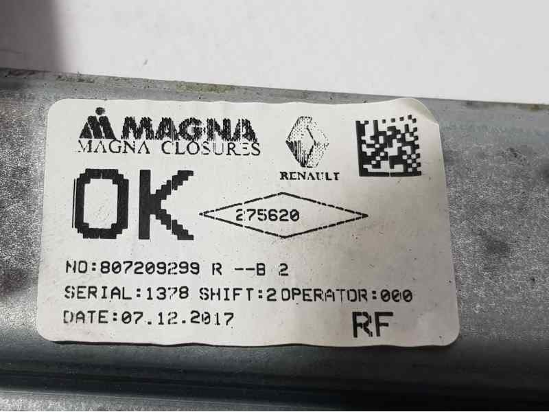 Recambio de elevalunas delantero derecho para dacia sandero basis referencia OEM IAM 807209299 2 PINS ELECTRICO