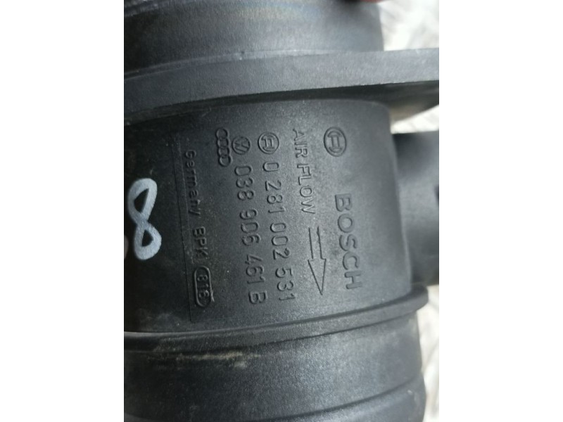 Recambio de caudalimetro para volkswagen golf v berlina (1k1) highline referencia OEM IAM 038906461B 0281002531 BOSCH