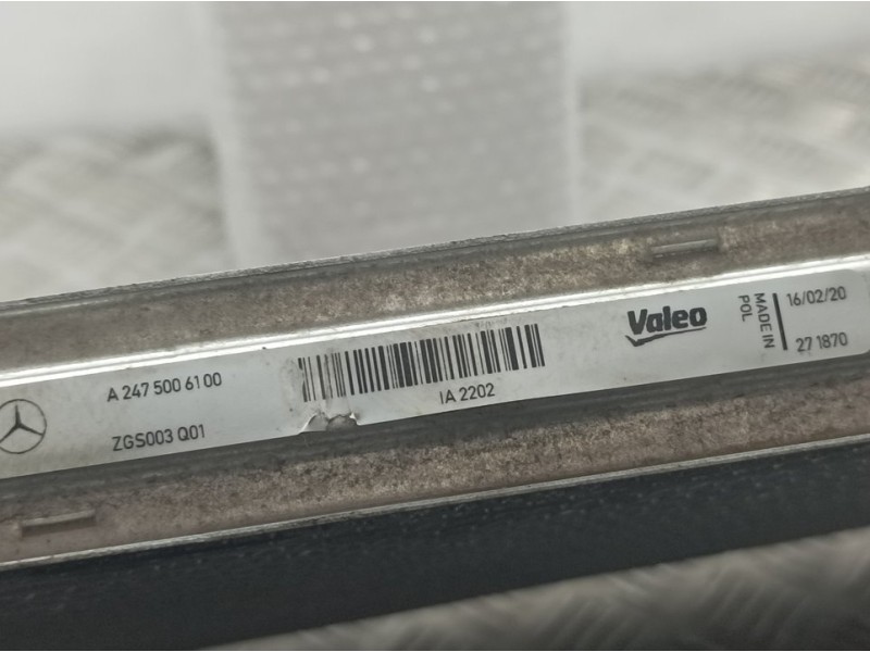 Recambio de intercooler para mercedes-benz clase b (247) b180 referencia OEM IAM A2475006100 ZGS003Q01 VALEO TOCADO VER FOTOS