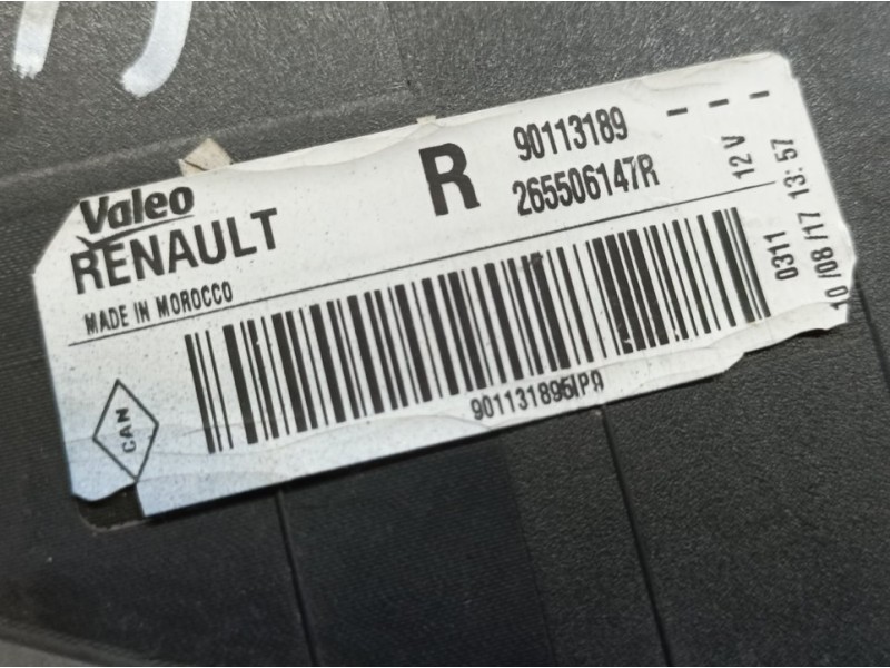 Recambio de piloto trasero derecho para dacia sandero basis referencia OEM IAM 265506147R 90113189 VALEO
