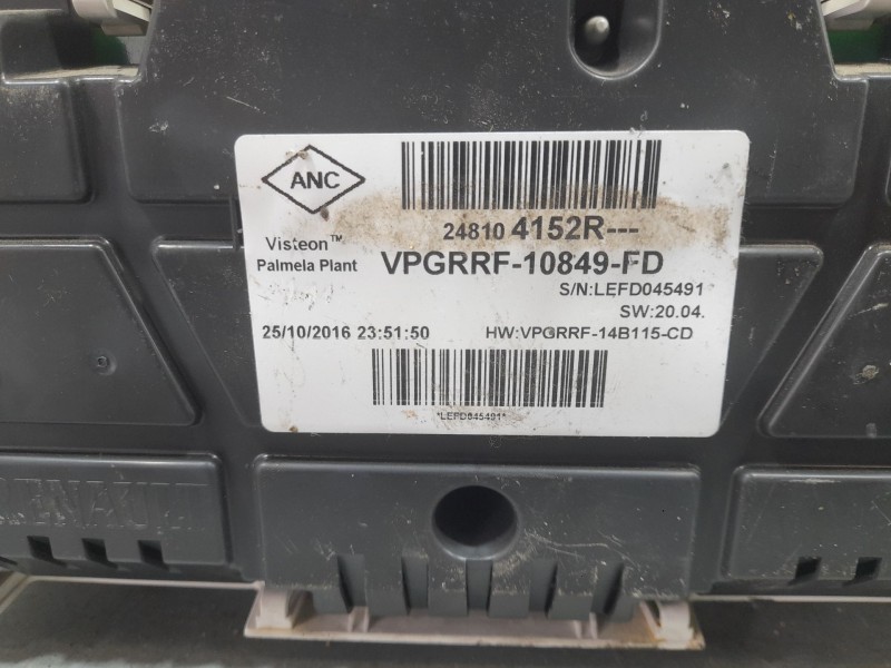 Recambio de cuadro instrumentos para renault clio iv limited referencia OEM IAM 248104152R ANC VPGRRF10849FD
