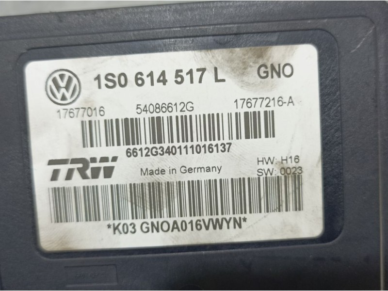 Recambio de abs para seat mii (kf1) reference referencia OEM IAM 1S0614517L 54086612G TRW