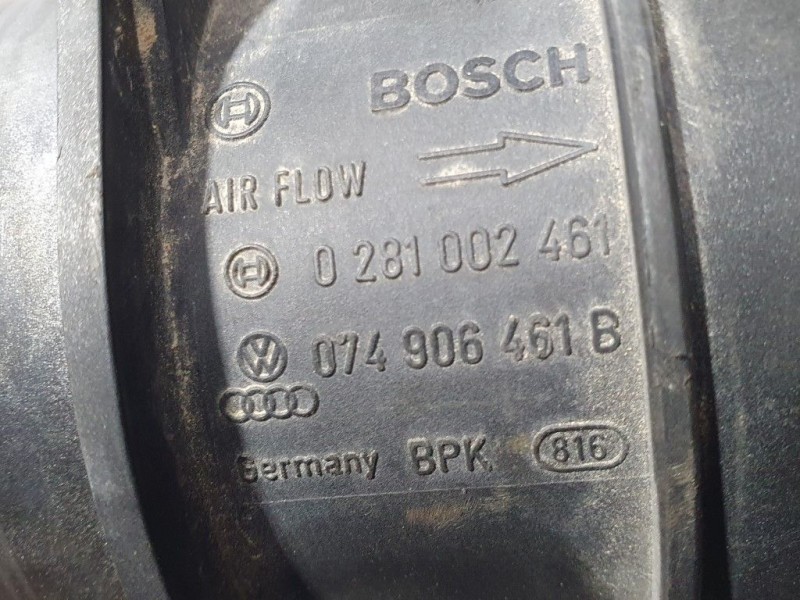 Recambio de caudalimetro para seat leon (1p1) stylance / style referencia OEM IAM 074906461B 0281002461 BOSCH
