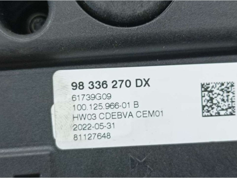 Recambio de palanca cambio para peugeot 3008 active referencia OEM IAM 98336270DX 81127648 