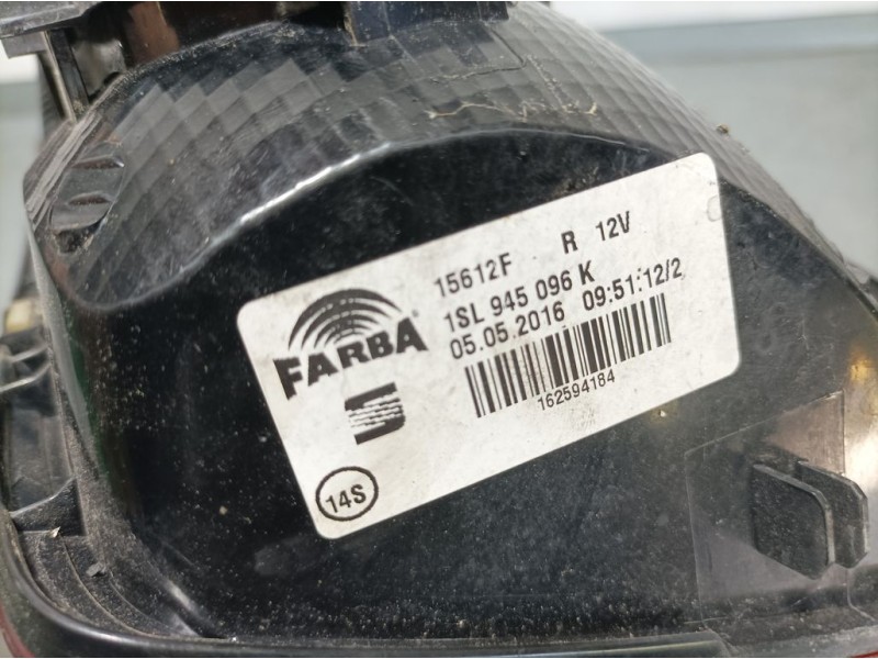 Recambio de piloto trasero derecho para seat mii (kf1) reference referencia OEM IAM 1SL945096K  