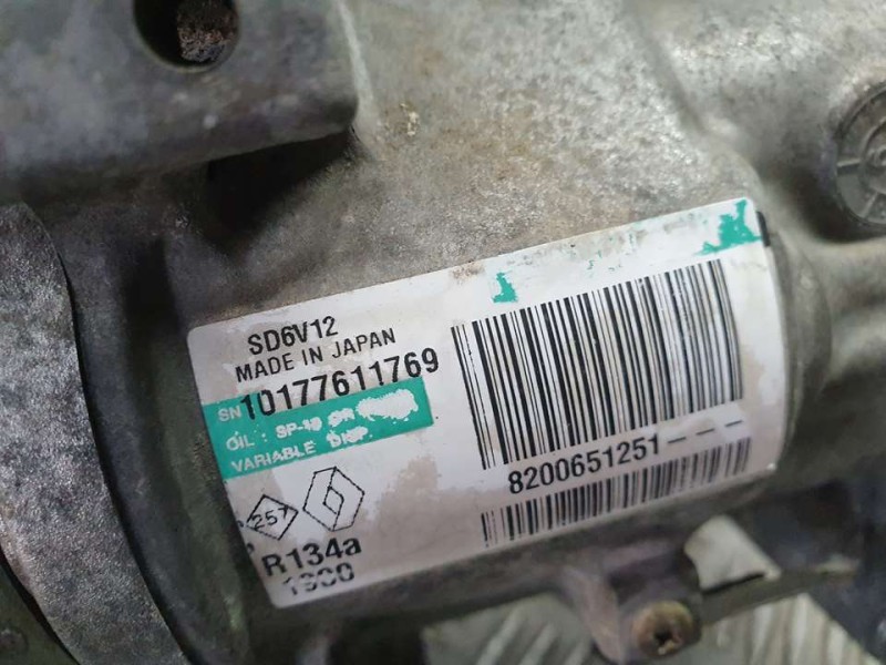 Recambio de compresor aire acondicionado para renault clio iii authentique referencia OEM IAM 8200651251 SD6V12 SANDEN