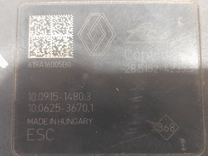 Recambio de abs para renault megane iv berlina 5p limited referencia OEM IAM 476607355R 10022010264 ATE