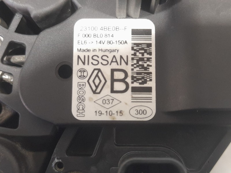 Recambio de alternador para renault megane iv berlina 5p limited referencia OEM IAM 231004BE0B F000BL0814 BOSCH