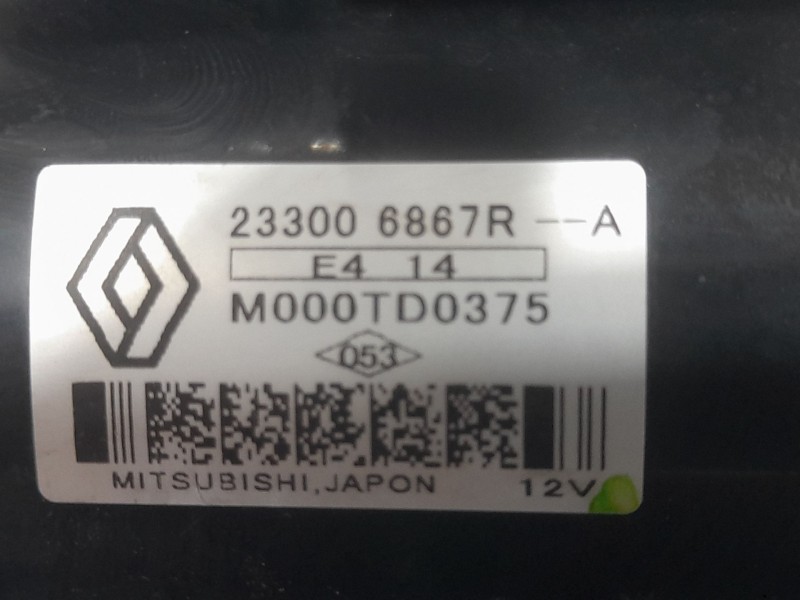 Recambio de motor arranque para nissan qashqai ii (j11, j11_) 1.2 dig-t referencia OEM IAM 233006867R M000TD0375 MITSUBISHI
