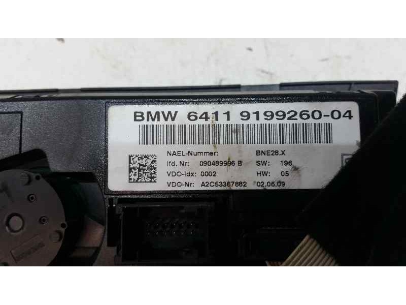 Recambio de mando climatizador para bmw serie 3 berlina (e90) 320d referencia OEM IAM A2C53367882 6411919926004 VDO
