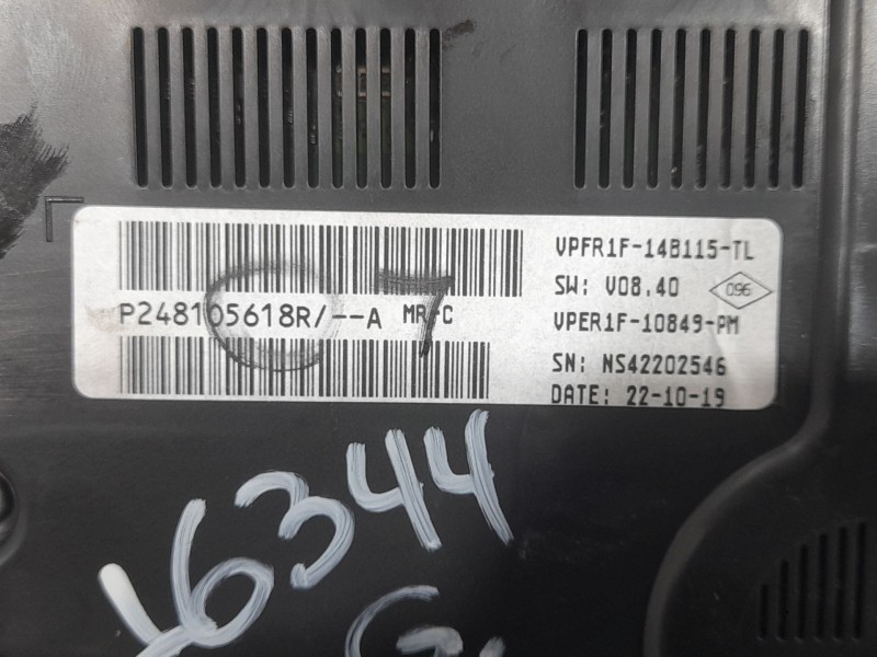 Recambio de cuadro instrumentos para renault megane iv berlina 5p limited referencia OEM IAM 248105618R VPER1F10849PM JOHNSON CO
