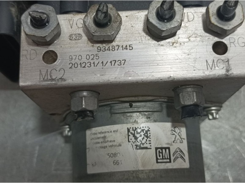 Recambio de abs para citroën c3 business referencia OEM IAM 93487145 970025 