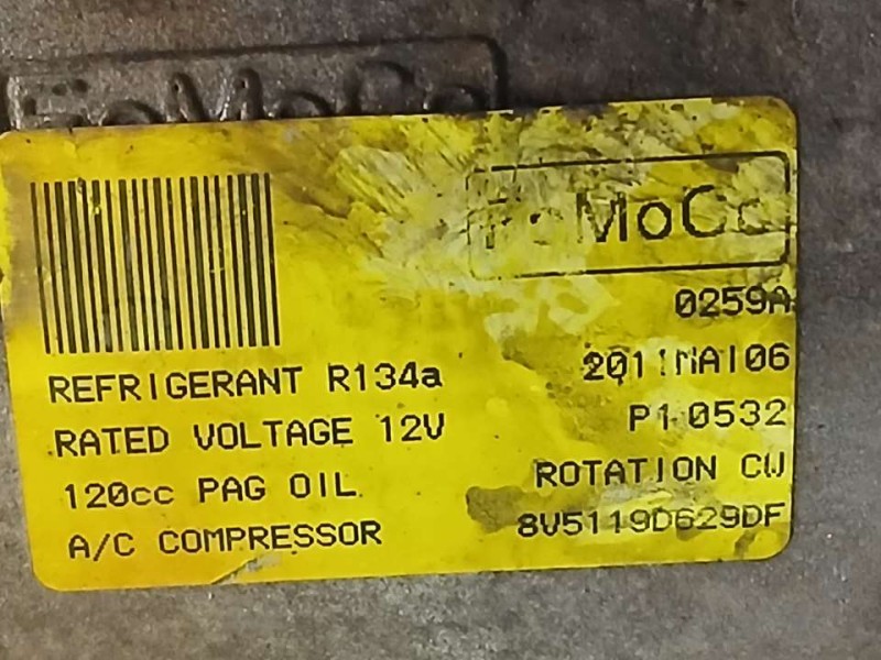 Recambio de compresor aire acondicionado para ford fiesta (cb1) trend referencia OEM IAM 8V5119D629DF  