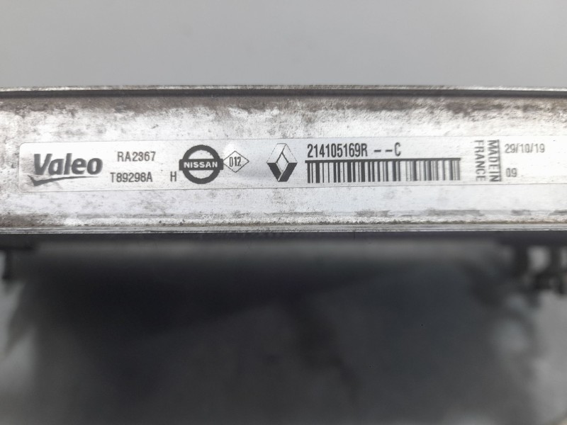 Recambio de radiador agua para renault megane iv berlina 5p limited referencia OEM IAM 214105169R T89298A VALEO