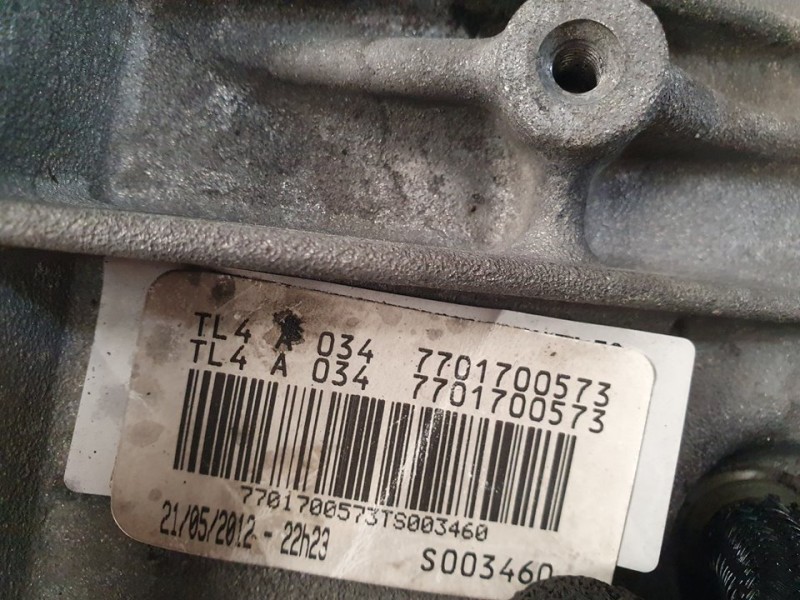 Recambio de caja cambios para renault kangoo expression referencia OEM IAM TL4034 S003460 6VELOCIDADES