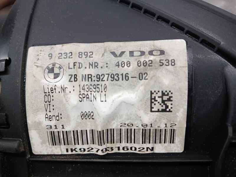 Recambio de cuadro instrumentos para bmw serie 1 lim. (f20) 116d referencia OEM IAM 9232892 400002538 VDO