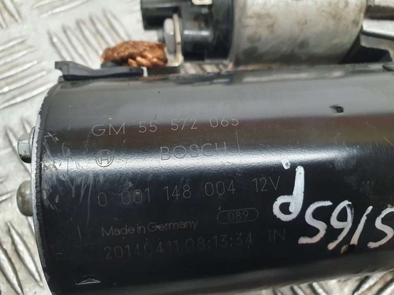 Recambio de motor arranque para opel zafira tourer excellence referencia OEM IAM 55572065 0001148004 BOSCH