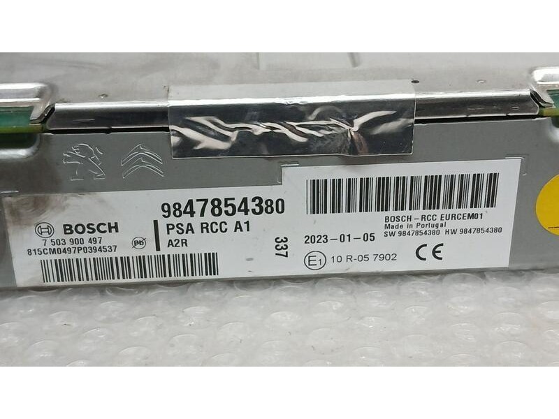 Recambio de sistema audio / radio para peugeot 208 (p2) active referencia OEM IAM 9847854380 BOSCH 7503900497