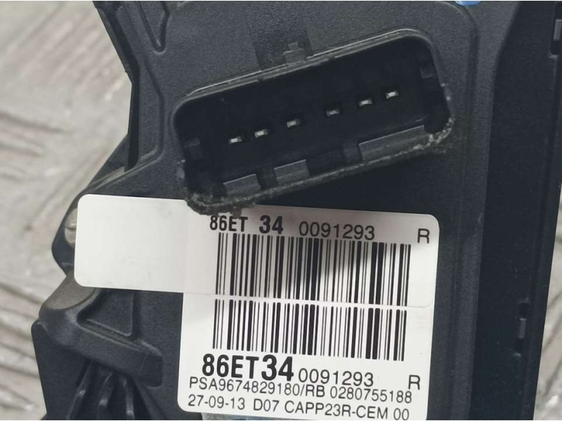 Recambio de potenciometro pedal para peugeot 308 active referencia OEM IAM 9674829180 8ET340091293 
