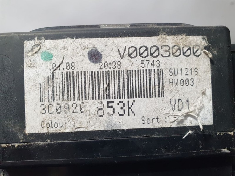 Recambio de cuadro instrumentos para volkswagen passat variant (3c5) advance referencia OEM IAM 3C0920853K  SIEMENS VDO