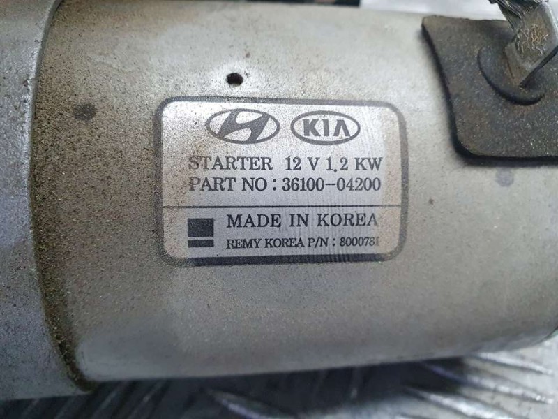 Recambio de motor arranque para hyundai kona essence 2wd referencia OEM IAM 3610004200  