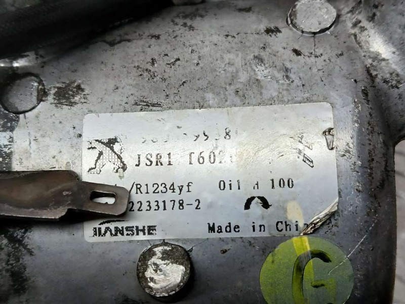 Recambio de compresor aire acondicionado para citroën c-elysée seduction referencia OEM IAM 9814865380  CLAVIJA ROTA