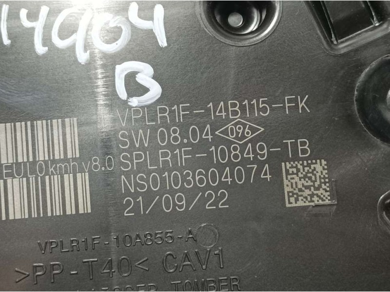 Recambio de cuadro instrumentos para dacia sandero 1.0 tce 90 referencia OEM IAM 0103604074 VPLR1F14B115FA 