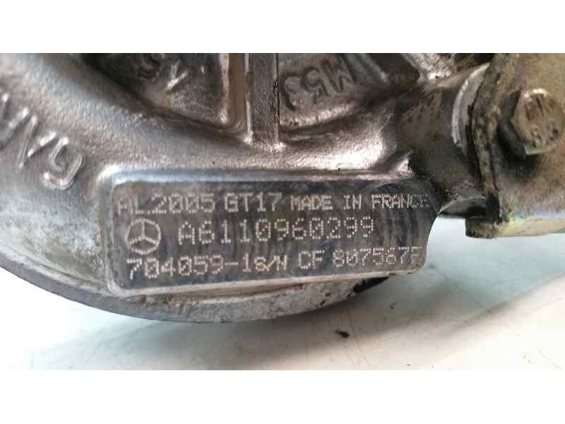 Recambio de turbocompresor para mercedes-benz vito (w638) caja cerrada 2.2 16v cdi turbodiesel cat referencia OEM IAM 7040591 A6