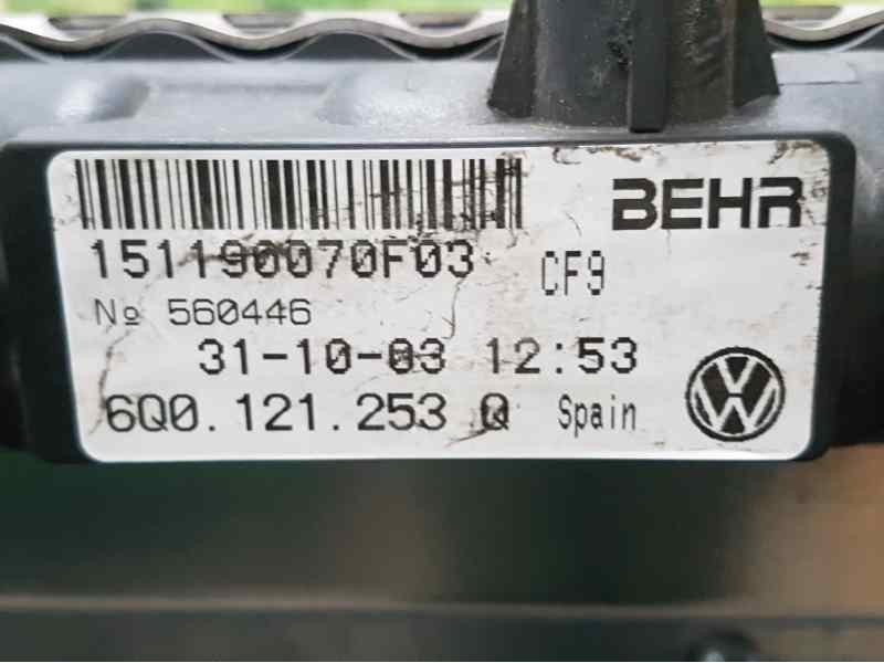 Recambio de radiador agua para seat cordoba berlina (6l2) stella referencia OEM IAM 6Q0121253Q  BEHR