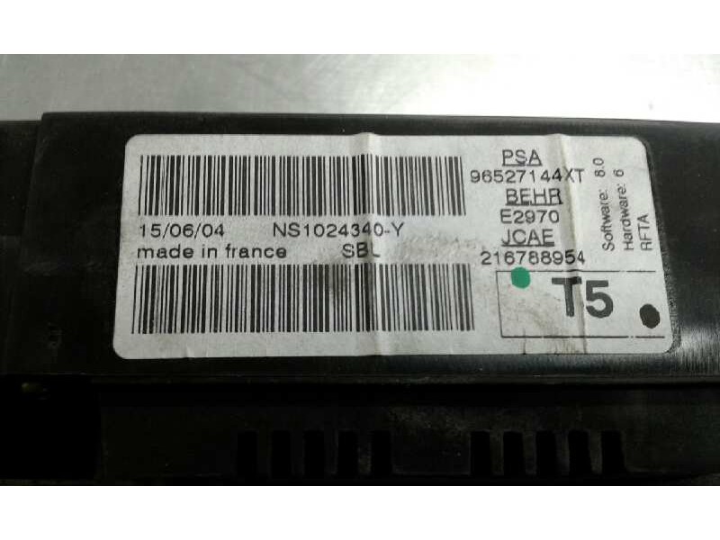 Recambio de mando climatizador para peugeot 307 (s1) xr clim plus referencia OEM IAM E2970 1000002187197 96527144XT