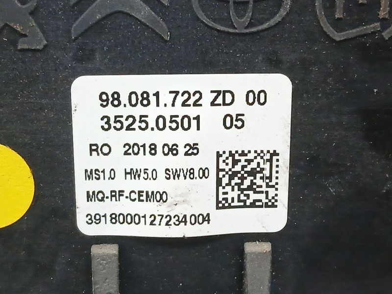 Recambio de mando calefaccion / aire acondicionado para citroën jumpy iii furgoneta (v_) 1.6 bluehdi 95 referencia OEM IAM 98081